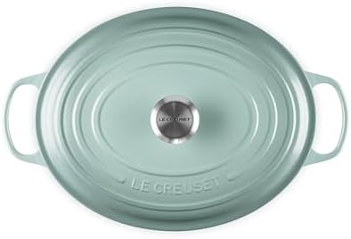 Le Creuset Enameled Cast Iron Signature Oval Dutch Oven, 8 qt., Sea Salt - Image 3