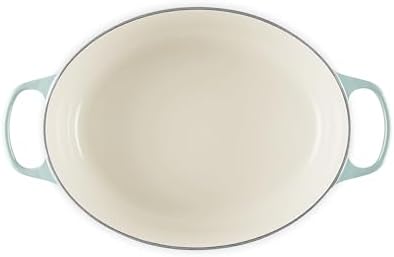Le Creuset Enameled Cast Iron Signature Oval Dutch Oven, 8 qt., Sea Salt - Image 4