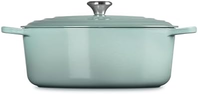 Le Creuset Enameled Cast Iron Signature Oval Dutch Oven, 8 qt., Sea Salt - Image 5