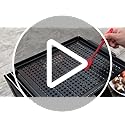 MEHE Vegetable Grill Basket,Nonstick Grill Pan 14.6 "x11.4 Thicken Grilling Topper BBQ Accessory for Grilling Veggie, Fish, Shrimp, Meat, Camping Cookware (No Hand) - Image 8