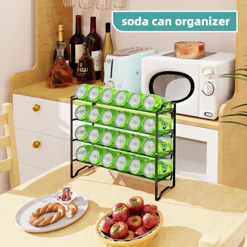 Simple Trending 2 Pack 4 Tier Spice Rack Organizer,Stackable Kitchen Counter Shelves,for Cabinet,Countertop,Pantry, Door or Wall Mount, Metal Mesh,Jars not Included, Black - Image 6