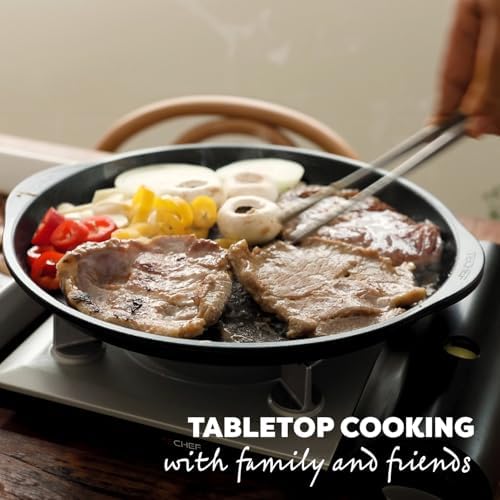 TECHEF - Stovetop Indoor Korean BBQ Nonstick Grill Pan, KBBQ Grill Pan, PFOA-Free, Dishwasher Oven Safe, Made in Korea - Image 3